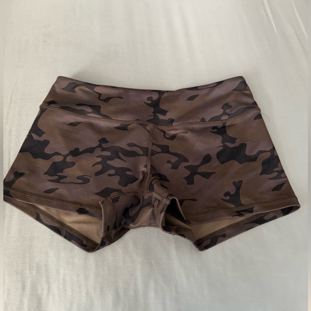 Born Primitive Green/Brown Camo Athletic Shorts booty shorts